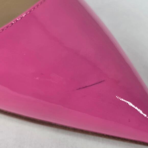 MANOLO BLAHNIK WOMEN'S HOT PINK PATENT LEATHER HEEL PUMPS SIZE 6.5 STYLE 58266 - Picture 5 of 14